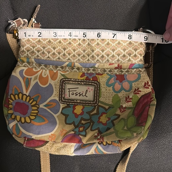 RARE small patchwork Fossil crossbody - Picture 6 of 6